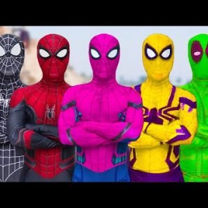 TEAM SPIDER-MAN In Real Life || GREEN PEARL Battle ( Parkour, Nerf War, Fighting Bad Guys )Animation