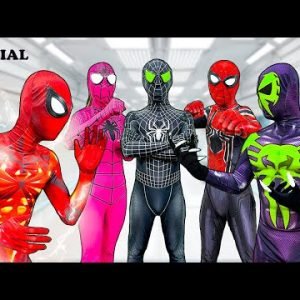 TEAM SPIDER-MAN vs ALIEN SUPERHERO ( Special MANSION BATTLE ) – Bunny Life