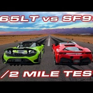 1/2 Mile Testing with Ferrari SF90 and McLaren 765LT Spider