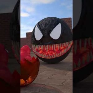 Venom Pacman Vs Spider-Chick #Shorts