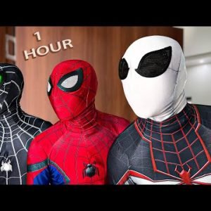 TEAM SPIDER-MAN Action Story IN REAL LIFE ( 1 Hour ) NERF WAR || SEASON 1 – FLife vs