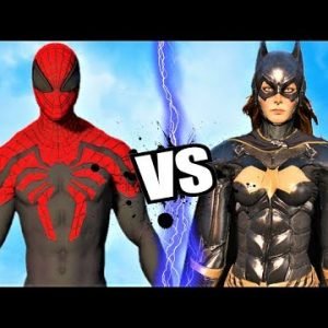 SPIDER-MAN vs BATGIRL DC – Epic battle