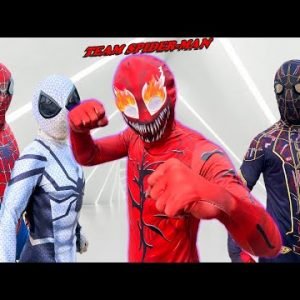 TEAM SPIDER-MAN vs BAD GUY TEAM | The SKILL of NEW BAD-HERO ( Special Live Action) – Fun BigGreen TV