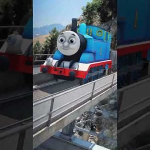 GTA V: SPIDER MAN SAVING SHINCHAN FROM THOMAS THE TRAIN #shorts