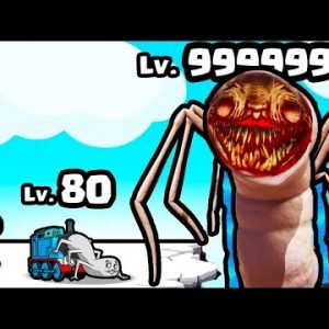 Can I survive a CURSED THOMAS TRAIN? – Idle Spider Train: Survival Shoot