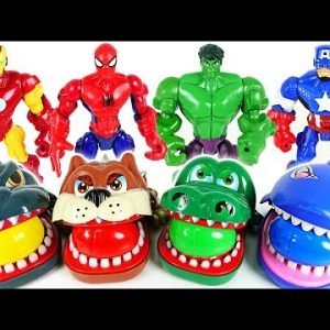 Marvel Avengers Hulk, Spider Man and terrible crocodile, dinosaur, shark surprise egg – DuDuPopTOY