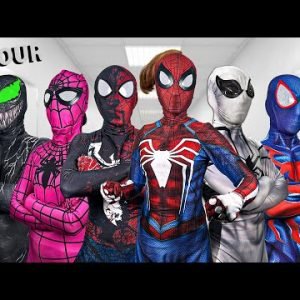 TEAM SPIDER-MAN Action Story IN REAL LIFE ( 1 Hour ) NERF WAR || SEASON 2 – FLife vs