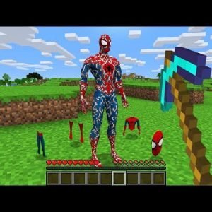 WHAT IF YOU BREAK SPIDER MAN! TREASURE INSIDE SUPERHERO MINECRAFT! REALISTIC GAMEPLAY Animation!