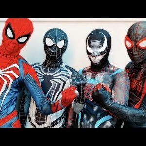 TEAM SPIDER-MAN vs BAD GUY TEAM || The COMING of NEW SUPER-VENOM ( Live Action )