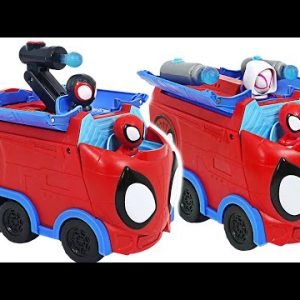 Marvel Spidey and His Amazing Friends Spider-Man Web Spinning Hauler! | DuDuPopTOY