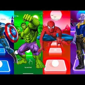 Telis Hop EDM & Phonk Rush –  Captain America vs Hulk vs Spider-Man vs Thanos