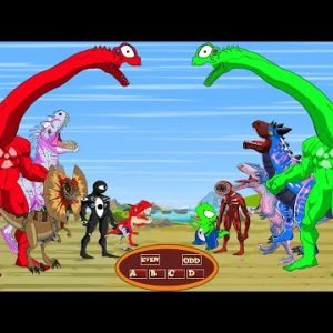 Evolution Of SPIDER GODZILLA’S Dinosaur Tyrannosaurus, Alphabet, S-Rex King the Jurassic Dinosaurs