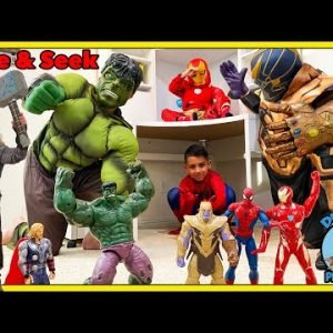 Spider-Man’s Hide and Seek with Action Figures | Toy’s Alive | DEION’S PLAYTIME
