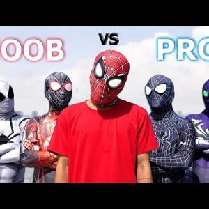 NOOB Spider-Man vs PRO SuperHeroes IN REAL LIFE ( Funny Movie ) by FLife TV