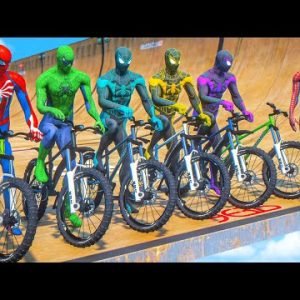 TEAM SPIDER-MAN Racing Super Bicycles Competition #593 (Funny Contest) – GTA V Mods