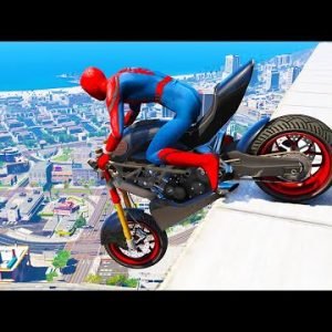 GTA 5 Spiderman Epic Jumps #50 – Spider-Man Stunts & Fails Ragdolls Gameplay