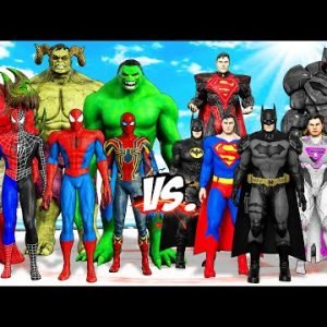 TEAM HULK & TEAM SPIDER-MAN VS TEAM BATMAN & TEAM SUPERMAN – EPIC SUPERHEROES WAR