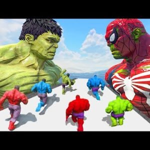 World War Hulk | Spider-Hulk vs Hulk vs Red Hulk vs Blue Hulk vs Grey Hulk – What If