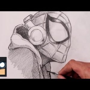 How To Draw Miles Morales Spider Man | Sketch Tutorial