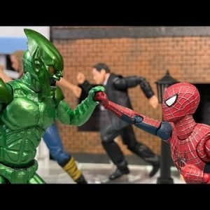 stop motion Spider-Man vs Green Goblin – First FightScene – Spider-Man (2002)