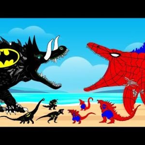 Evolution Of MOSASAURUS KAIJU SPIDER vs Evolution Of LIZZIE BATMAN : Who Is The King Of Monsters?