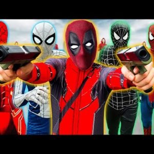 TEAM SPIDER-MAN vs BAD GUY TEAM || The BATTLE of DEADPOOL ( Live Action )