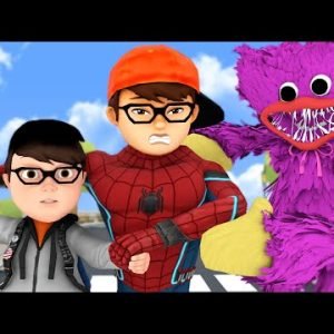 Spider Nick Awakens The Power Of Fat Nick Ironman – Scary Teacher 3D Robot Huggy
