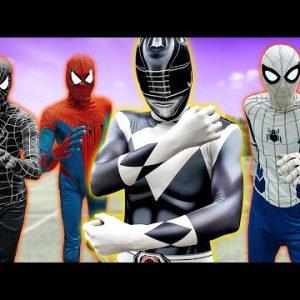 TEAM SPIDER-MAN vs BAD GUY TEAM || The Battle of BLACK RANGER ( Live Action )