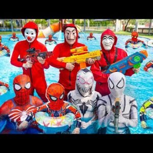 TEAM SPIDER MAN vs NEW BAD HERO || SPECIAL LIVE ACTION STORY – Where Is KID SPIDER MAN #5 ??