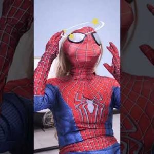 How Did Spider-Man React To The Crazy Hair Prank?😬 #funnyeffect #funnyprank #funnycat