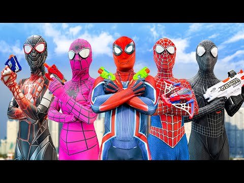 PRO 5 SUPERHERO TEAM || Hey Fat Spider-Man , Go To Trainning Nerf Gun ( Special Funny In Real Life )