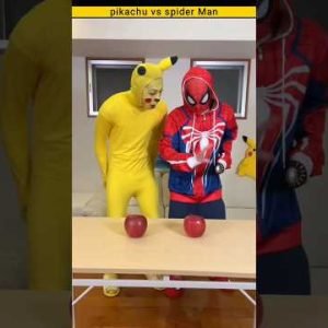 spider man vs Pikachu 😨😳| #shorts #spiderman #pikachu @crazyfacts589