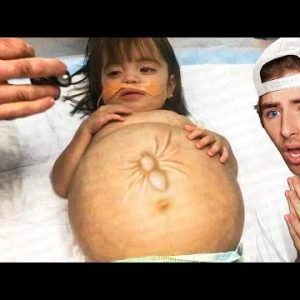 a SPIDER is growing inside her..