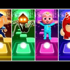 Sheriff Labrador 🆚 Spider House Head 🆚 Cocomelon 🆚 Oddbods Fuse. 🎶 Who Best?