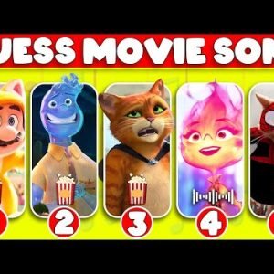 Guess The Movie Cat By Song | Elemental, Super Mario Bros, Puss in Boots, Sonic, spider Man|LookQUIZ