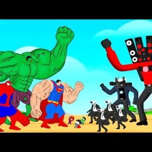 Evolution Of HULK, SPIDER-MAN, SUPER-MAN vs Camera Man, Speaker Man, Tv Man Compilation | Animation