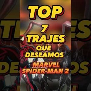 TOP 7 TRAJES que queremos ver en Marvel Spider-Man 2 #spiderman #blacksuit #spiderman2ps5 #shorts