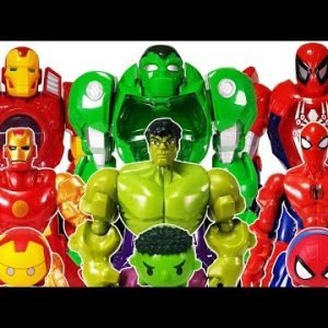 Avengers, Defeat Romeo With Mech Armors~! Hulk, Spider man, Iron man