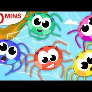 5 Little Spiders | Incy Wincy Spider | Princess Cinderella | Kids Songs by Little Angel