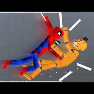 Spider-Man Fights FNAF Animatronics – People Playground Gameplay