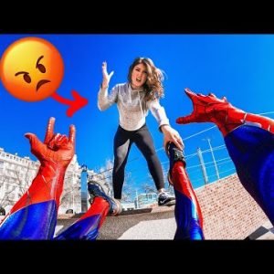 TOP 4 Spider-Man Parkour POV VS Fitness Girls| Spider-Man Parkour in Real Life
