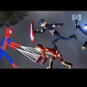 Spider-Man vs Avengers in People Playground