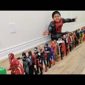 Troy Pretend Play with Marvel Superhero Toys Hulk Out Hulkbuster Iron Man Spider-Man