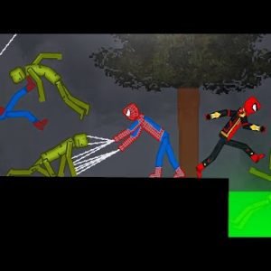 Spider-Man Team vs Melon Playground on Acid Sea in People Playground