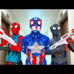TEAM SPIDER-MAN vs BAD GUY TEAM | RESCUE BLUE spider’s From BAD-HERO ( Live Action ) – Follow Me