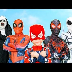 TEAM SPIDER-MAN in REAL LIFE || KID SPIDER MAN vs RED SPIDER’s Nightmare ( LIVE ACTION STORY )