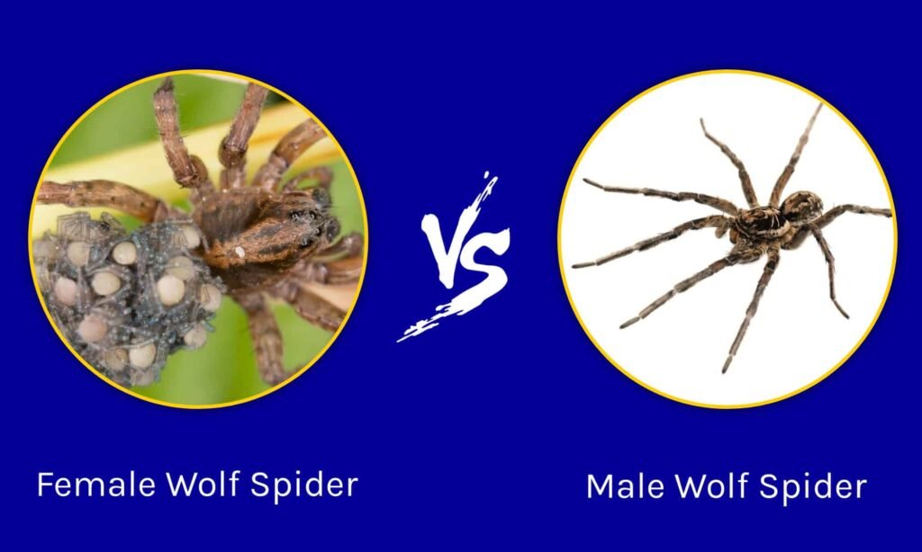 The Size Comparison Between Male and Female Spiders