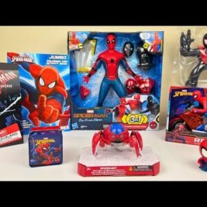 Marvel Spiderman Unboxing Review l Spider Bot | Spiderman RC Motorcycle & Spiderweb Launcher