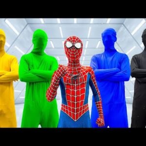 SUPERHERO’s Story || PRO SPIDER-MAN vs MYSTERY COLOR TEAM ( Dark Movie 16+ ) by Bunny Life
