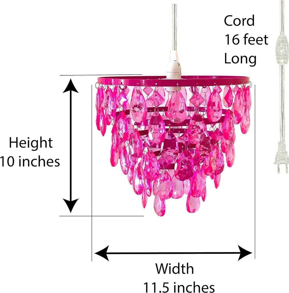 gypsy color The Original 4 Light Crystal White Hardwire Flush Mount Chandelier H17.5”xW15”, White Metal Frame with Clear Glass Stem and Clear Acrylic Crystals  Beads That Sparkle Just Like Glass